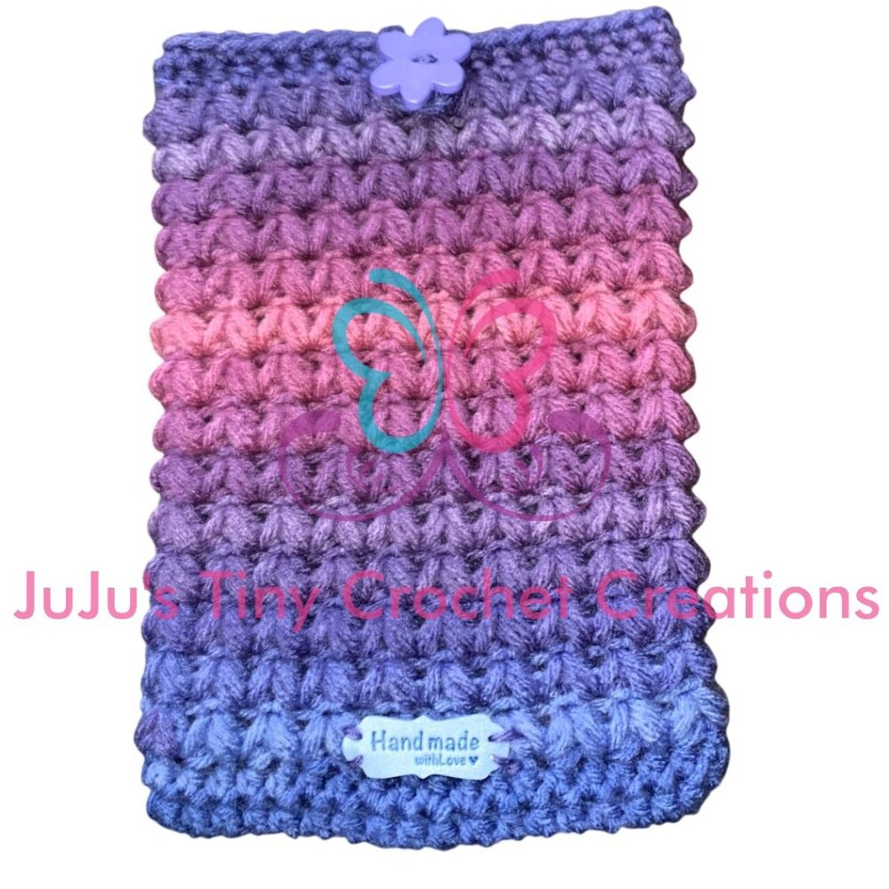 Handmade Crocheted Cover for Kindle Paperwhite E-Reader - Gift for Book Lovers